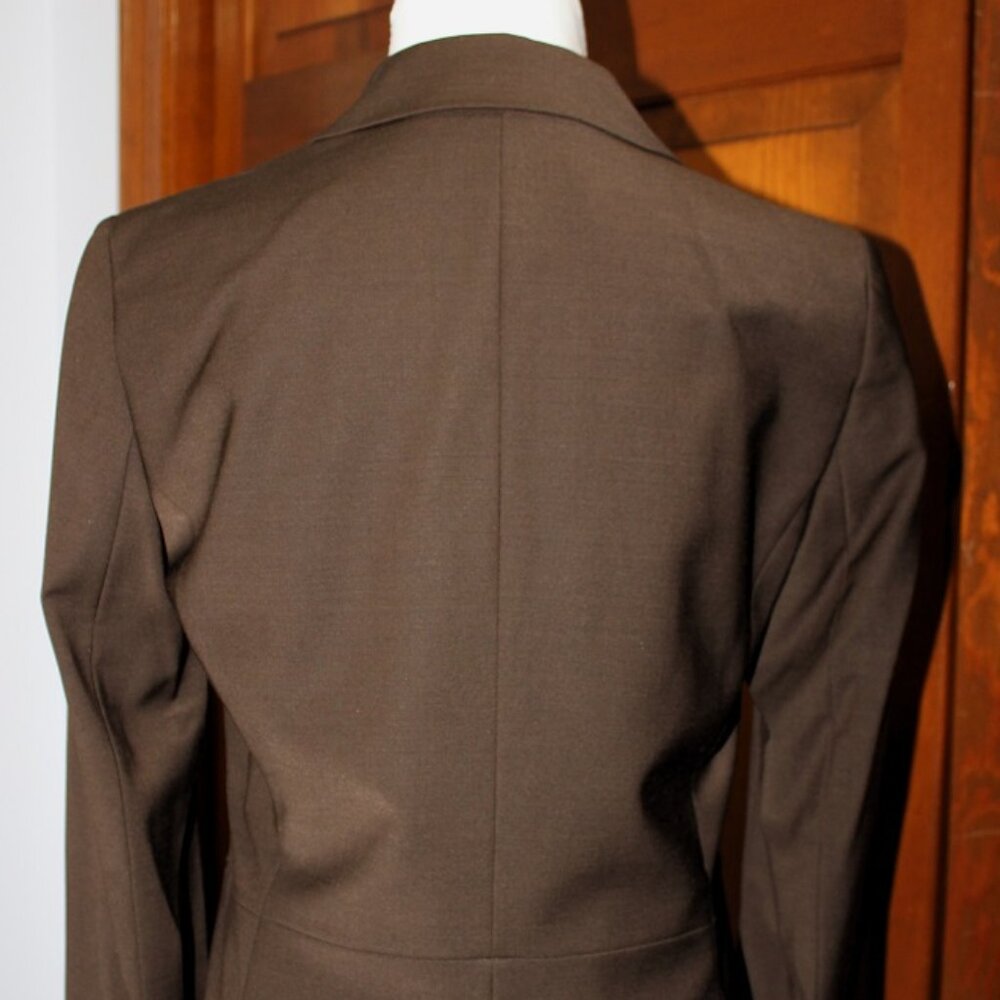 Brown Blazer, 3 Button Front, Talbots - image 5